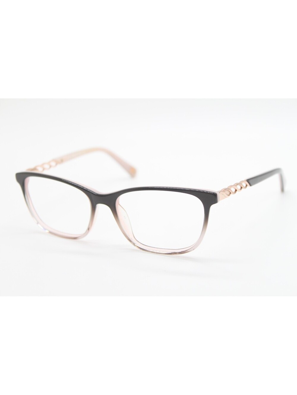 LIZ CLAIBORNE L648 HAQ GREY PINK GOLD AUTHENTIC EYEGLASSES 53-16